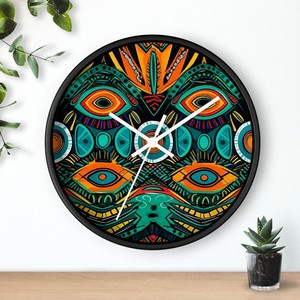 Acacia Wood Two-Tone Inlay wooden <b>wall</b> clocks and <b>desk</b> clocks OEM Custom Wholesale | Aqdus Saleem India - Product Image 1