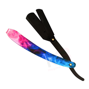 Navajas de Afeitar Rectas de Acero Inoxidable para Barbería, Cuchillas Afiladas para Afeitar la Barba de Hombre - Product Image 2