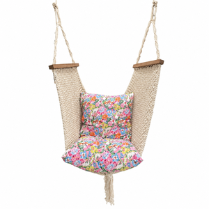 <b>Swing</b> Chair Modern Design <b>Single</b> Person Cotton Outdoor Hanging Beige Tree <b>Swing</b> Chair with Stand - Product Image 3