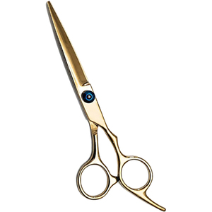 Ciseaux de coiffure professionnels en acier inoxydable de 5,5 pouces et 6 pouces, lame aiguisée dorée, ciseaux de précision pour salon de coiffure - Product Image 2