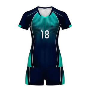 Ensemble de maillot de football, de soccer et de volley-ball personnalisé à manches courtes et short pour hommes et femmes avec votre nom, votre numéro et le logo de votre équipe - Product Image 1