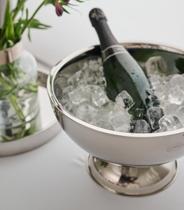 Wine <b>Cooler</b> Ice Bucket <b>Drinks</b> Bowl Hammered Polished Finish Stainless Steel Sustainable Classic Design 5L Capacity Personalized - Product Image 6