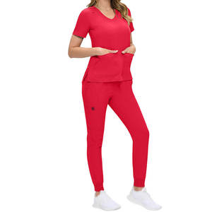 Ensemble de blouses médicales en tissu doux, coupe confortable, respirant, idéal pour les hôpitaux, les cliniques, les soins infirmiers et l'utilisation quotidienne comme uniforme. - Product Image 3