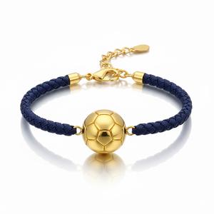 Bracelet de supporter personnalisé avec logo, breloque métallique, cadeau souvenir pour équipe de football - Product Image 2