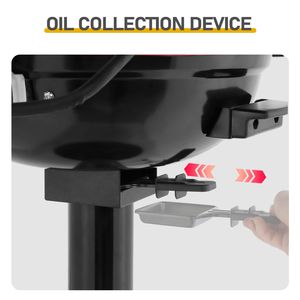 Griglia Elettrica BBQ Portatile a Doppio Strato da 1600W con Supporto, per Uso Interno/Esterno, Nera, Controllo Digitale, Spina USA - Product Image 6