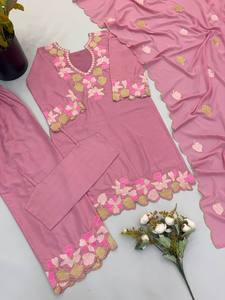Ropa Étnica para Mujer, Kurta/Kurti de Satén Natural Pesado, Reversible, de Secado Rápido, Sin Arrugas, Largo hasta el Tobillo, para Fiestas y Ocasiones Especiales - Product Image 6