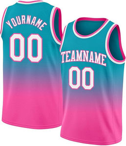 Maillots de basket-ball unisexes personnalisés 100% polyester respirant, anti-humidité, séchage rapide, grandes tailles, protection UV UPF 50 - Product Image 5