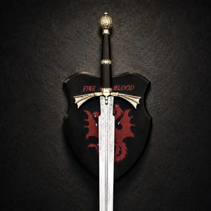 LEGACY BLADES Handmade Stainless Steel House Dragon Dark Sister <b>Sword</b> Modern <b>Wall</b> <b>Mount</b> Decorative Hanging Display Wedding - Product Image 3