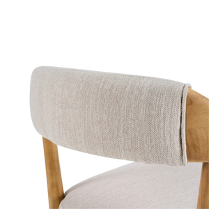 Modern Teak Wood <b>Dining</b> Table Set Upholstered <b>Chair</b> Minimalist <b>Dining</b> Furniture Luxury Wooden <b>Dining</b> Set - Product Image 4