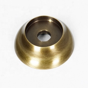<b>Antique</b> Round Brass Cabinet Back-Plate Knob Furniture Handle Hardware Gold Matte Finished Modern Design <b>Wardrobe</b> Door Dresser - Product Image 1