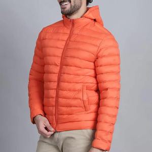 2026 Custom Logo Lightweight Men's Hooded Puffer Jacket <b>Waterproof</b> Windproof Winter <b>Warm</b> Quilted Bubble <b>Coat</b> for Men Outdoor - Product Image 3