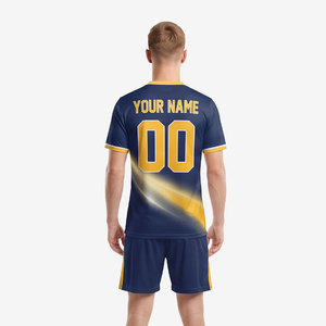 Maillot de football de qualité supérieure, ensembles de shorts de football personnalisés, maillot de football en polyester à séchage rapide, fabricant d'équipements sportifs, uniforme de football - Product Image 3