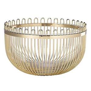 Traditional Handmade Metal <b>Fruit</b> Basket For Ethnic Home Decor Kitchen Counter Dining Table <b>Storage</b> And Display Use - Product Image 1