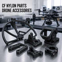 Composants légers en fibre de carbone et nylon imprimés en 3D, haute résistance, pour accessoires de drones personnalisés