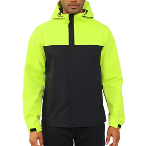 Men's <b>Light</b> Hooded Quarter-Zip Windbreaker Jacket Casual Spring Outwear Windproof Polyester <b>Shell</b> Regular Windbreaker Jacket - Product Image 4