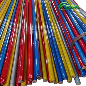 Balai en PVC de haute qualité avec manche en bois, poils robustes et flagonniés pour usage domestique et toilettes - Nettoyage facile, directement de l'usine, offre spéciale - Product Image 1
