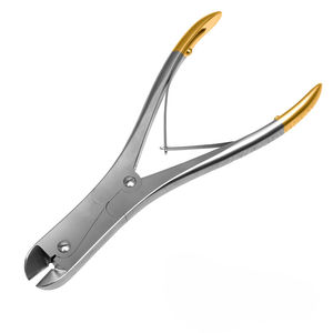 Coupe-fil orthopédique à double action pour fils TC, coupe maximale 1,6 mm, en acier inoxydable, coupe-os chirurgical à mâchoires angulées, kit orthopédique - Product Image 1