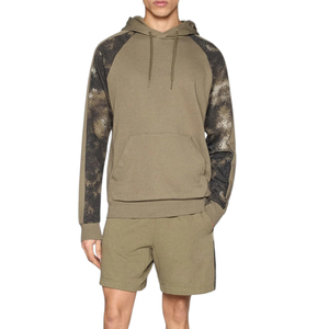 Best Supplier Breathable Solid Unique Design High Quality Casual <b>Lightweight</b> Tracksuit Set Men's Olive Green Raglan <b>Hoodie</b> - Product Image 1