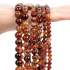 Cuentas redondas de ámbar para la fabricación de joyas - Product Image 3
