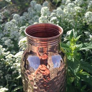 Best Selling Customized Modern Eco-Friendly Pure Copper Water <b>Bottle</b> for Adults Living Room Home Office Gym Use - Product Image 5