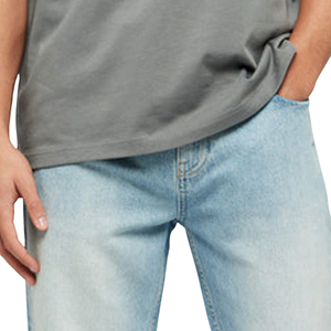 Camiseta de Hombre Oversize Gris Sólida Estilo Urbano de Ajuste Holgado y Peso Pesado (400g) con Hombros Caídos, de Secado Rápido, Transpirable, Casual, 100% Algodón Jersey - Product Image 6