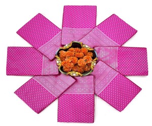 ÚLTIMO MODELO DE SAREE DE SEDA LICHI CON TRABAJO DE JACQUARD Y BLUSA SIN COSTURAR RANI 84863, sarees indios - Product Image 5