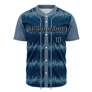 เสื้อเบสบอลสั่งทำพิเศษ พิมพ์ลายดิจิทัล โลโก้และชื่อสั่งทำได้ ระบายอากาศ แห้งเร็ว ผ้าโพลีเอสเตอร์ 100% เสื้อซอฟต์บอลแบบยูนิเซ็กซ์ - Product Image 1