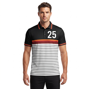 เสื้อกอล์ฟประสิทธิภาพสูงสำหรับผู้ชาย เสื้อโปโลกอล์ฟลำลองระบายอากาศได้ดีสำหรับผู้ชาย ชุดกีฬา เสื้อโปโลกอล์ฟแขนสั้นสำหรับผู้ชาย ฤดูร้อน - Product Image 1
