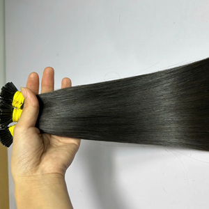 Gran Oferta! Extensiones de Cabello I-tip 100% Remy de Alta Calidad, Extensiones de Cabello I-tip Dobles de Vietnam, Color Negro - Product Image 1