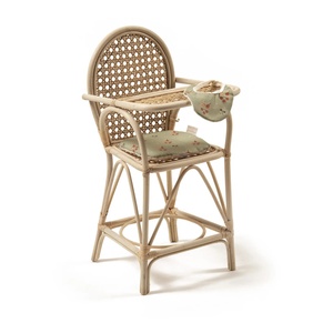 Adorables sillas de alimentación para muñecas, sillas altas de ratán para muñecas, juguetes para actividades en interiores para niños, los más vendidos. - Product Image 6