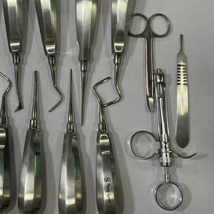 Kit de base pour chirurgie d'implant dentaire, 17 pièces, instruments chirurgicaux de haute qualité certifiés CE classe I, manuel, réutilisable, poignée ergonomique - Product Image 2