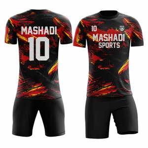 Uniformes de Fútbol Sublimados al por Mayor, Personalizables, Transpirables, de Manga Corta y Tallas Grandes - Product Image 4