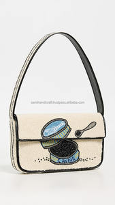 Pochette pour femme en style bohème indien, faite à la main avec des perles, élégante, style bohème, sacs de soirée, sacs à bandoulière, sacs cosmétiques et étuis - Product Image 2