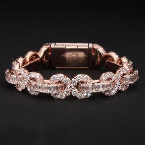 Nouveaux modèles de bracelets en moissanite, argent 925 plaqué or, testés au diamant, bracelet pour homme en moissanite, vente flash - Product Image 2