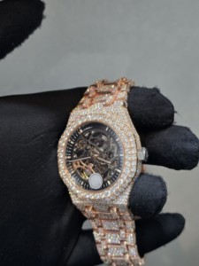 Reloj de Pulsera Mecánico de Edición Limitada de Alta Calidad con Diamantes Moissanite ETA para Hombre, Correa de Acero Inoxidable, Estilo Hip Hop - Product Image 3