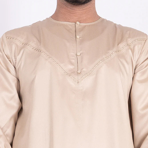 เสื้อคลุมอิสลามผู้ชายผ้าฝ้ายลำลองขายดีที่สุด สีและขนาดตามสั่ง ขายส่งราคาถูก - Product Image 6