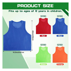 Sports Pinnies Soccer Jerseys Basketball Practice <b>Training</b> Vests for Football Team <b>Training</b> Soccer <b>Bibs</b> Scrimmage Vest - Product Image 2