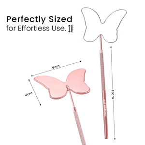 Premium Rose Gold Butterfly Lash <b>Mirror</b> Stainless Steel Eyelash <b>Mirror</b> for Lashes and Mega Volume - Product Image 2