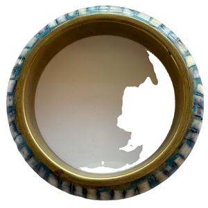 Brazaletes de Hueso Natural Pulsera con Diamantes Perlas Joyería de Plata Vintage Patrones Geométricos Religiosos Aniversario de Fiesta de Boda - Product Image 1