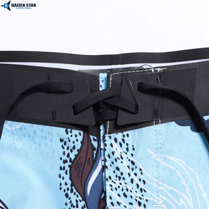 Men's Floral Print Board Shorts Quick Dry Drawstring Waist Casual Swim Trunks Spandex Nylon Knitted Fabric - Product Image 3