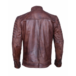 Custom Logo Durable New Style Leather <b>Jacket</b> with Front Logo New Fashion Windproof Leather <b>Jacket</b> In Solid Color - Product Image 2