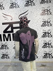 เสื้อยืดผู้ชายคอลเลคชั่นฤดูร้อนใหม่ ผ้าฝ้าย 100% ดีไซน์พิมพ์โลโก้ตามสั่งด้านหน้า เสื้อยืดเปล่าคุณภาพสูง - Product Image 3