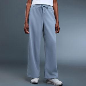 Ensemble de survêtement en molleton pour femme, style streetwear, avec pantalon de jogging évasé taille haute en polyester/coton et coupe ample - Product Image 6