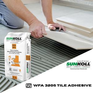 กาวติดกระเบื้องอะคริลิกโพลิเมอร์สูตรผสมสองส่วน WFA 3205 SUNKOLL ชนิดผง  สำหรับงานก่อสร้าง - Product Image 3
