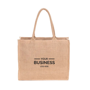 Durable Reusable <b>Womens</b> Jute Tote Bag <b>for</b> Shopping Custom Popular Lifestyle Bags <b>for</b> Promotion Wholesale Textile Packaging - Product Image 5