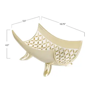 Cuenco de Metal Hecho a Mano de Lujo para Decoración de Interiores Premium, Elegante Cuenco Decorativo de Metal para un Estilo Moderno en el Hogar, Seguro - Product Image 5