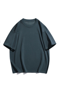 Camiseta de Cuello Redondo con Hombros Caídos, 300g, Diseño Personalizado con Logotipo Bordado o Impreso, Ropa de Trabajo Personalizada, Color Sólido - Product Image 3