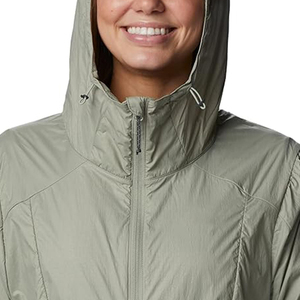Light Grey <b>Packable</b> Ultra Lightweight Womens Windbreaker <b>Jacket</b> Thin Quick Dry Sun Protection Hooded Wind <b>Jacket</b> - Product Image 4