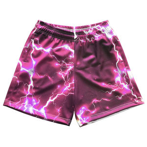 Shorts de sport pour homme en tissu Oxford 100% coton, respirants et à séchage rapide, longueur genou, avec cordon de serrage à la taille, pour la course à pied, le basketball - Product Image 5