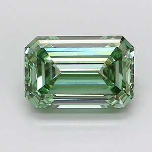 Diamante Cultivado en Laboratorio con Corte Esmeralda Verde Intenso, Certificado por IGI, para la Elaboración de Joyería Fina - Product Image 3